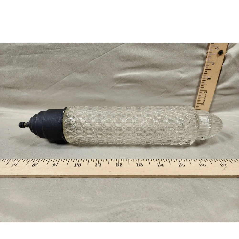 Vintage Glass Display Light Cover Boudoir Mid Century Decor Used